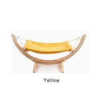 Load image into Gallery viewer, WH 2020 Hot Attractive Wood Construction Large Soft Plush Anti Sway Cats Pet Dog Bed Easy assemble Pets Luxury Cat toy Hammock