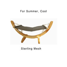 Load image into Gallery viewer, WH 2020 Hot Attractive Wood Construction Large Soft Plush Anti Sway Cats Pet Dog Bed Easy assemble Pets Luxury Cat toy Hammock