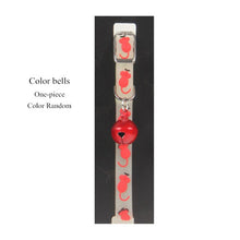 Load image into Gallery viewer, 1Pcs Rubber luminous Pet Collar Metal buckle Color bells collar Comfortable fit noctilucence cat puppy kitten dog Collar
