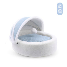 Load image into Gallery viewer, Wooden Cat Swing Rocking Bed Washable Pet Soft Plush House Kitten Sleeping Hammock Mat Cat Cradle Beds Small Dog Bed M6106
