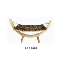 Load image into Gallery viewer, WH 2020 Hot Attractive Wood Construction Large Soft Plush Anti Sway Cats Pet Dog Bed Easy assemble Pets Luxury Cat toy Hammock
