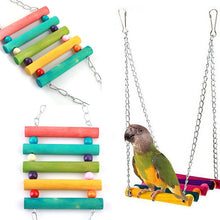 Load image into Gallery viewer, Random Color Pet Bird Parrot Toys Parakeet Budgie Cockatiel Cage Hammock Swing Toy Hanging Chew Toys For Birds
